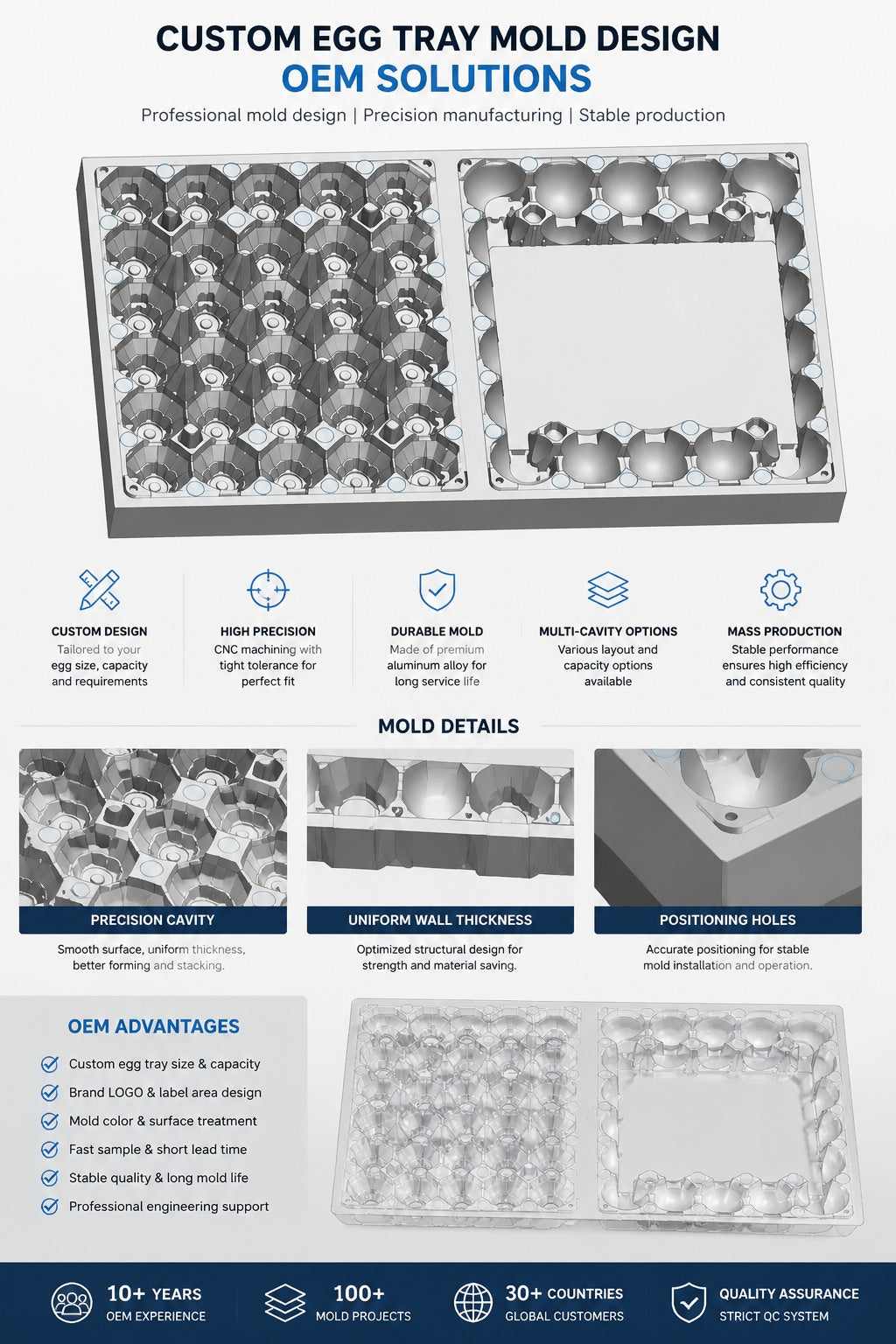Custom Plastic Egg Tray Moulds | Automated Production Solutions for PET Packaging