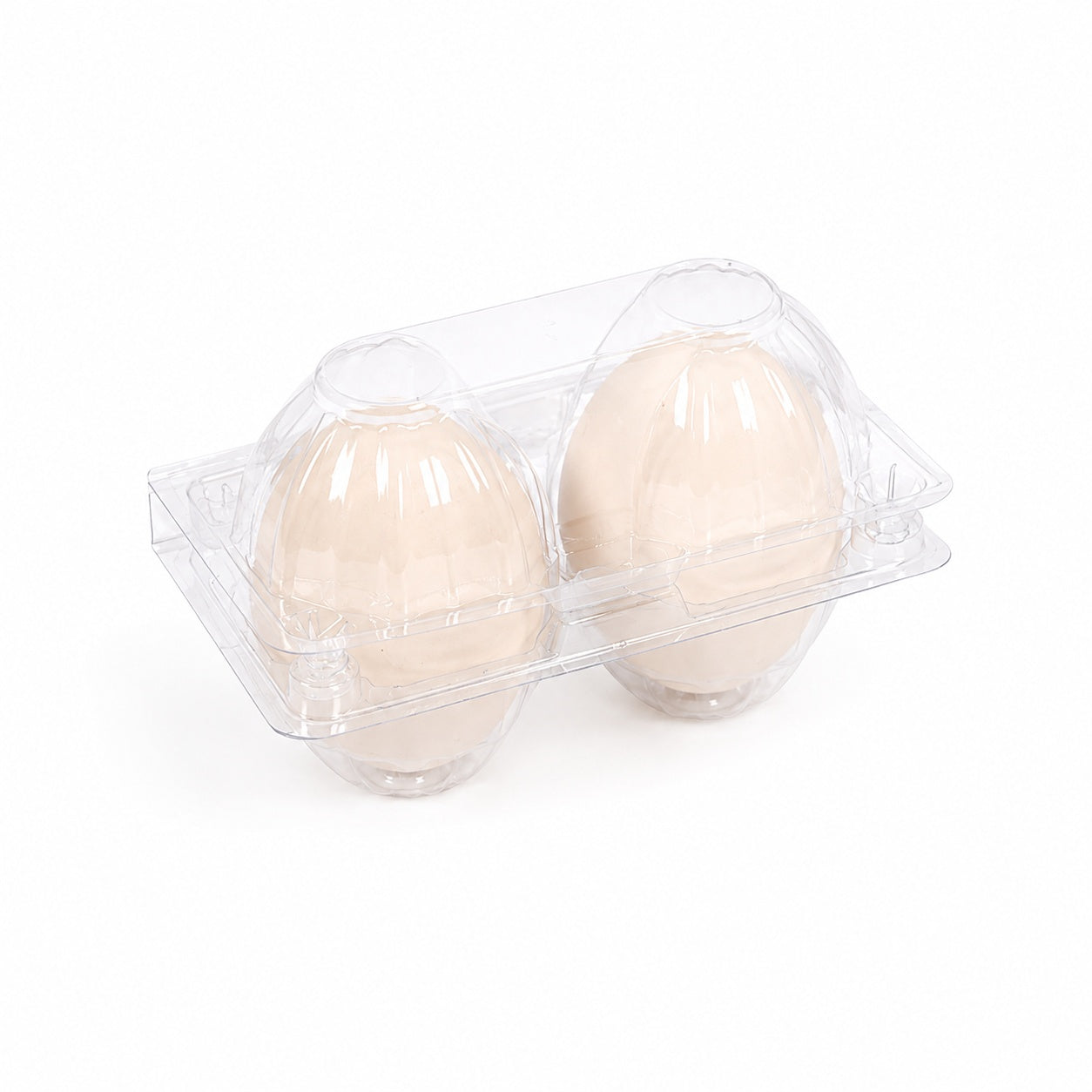 2 egg transparent plastic egg tray for small egg packaging