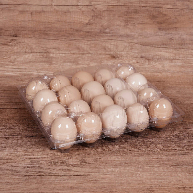 20 medium-sized transparent egg trays