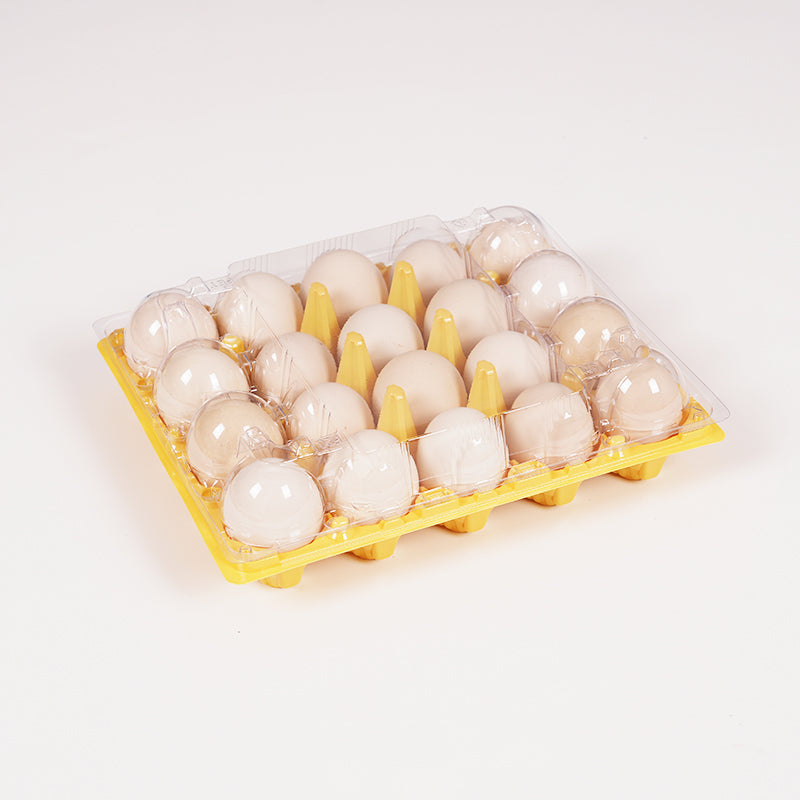 20 medium-sized yellow egg trays