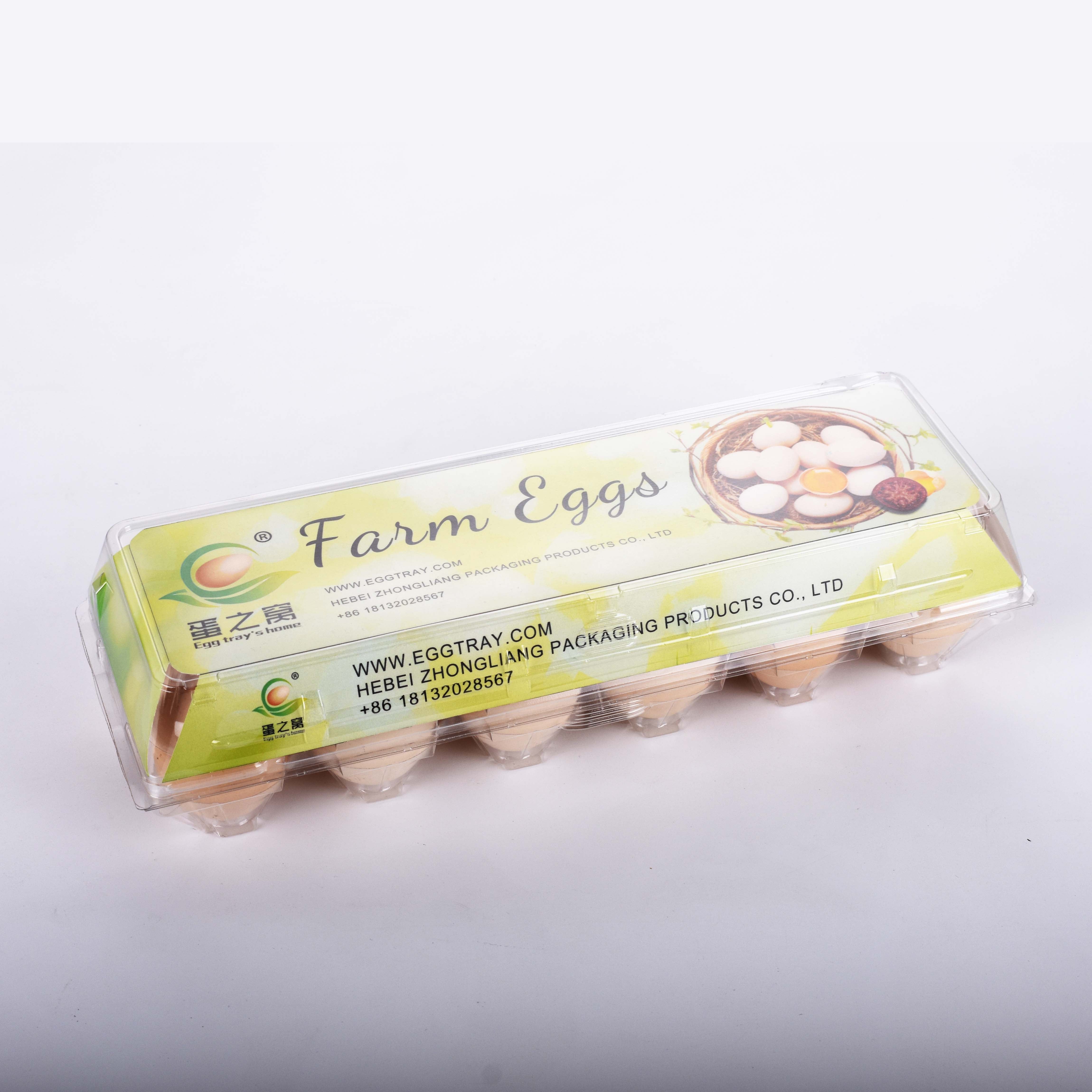 Triple-Fold Plastic Egg Trays