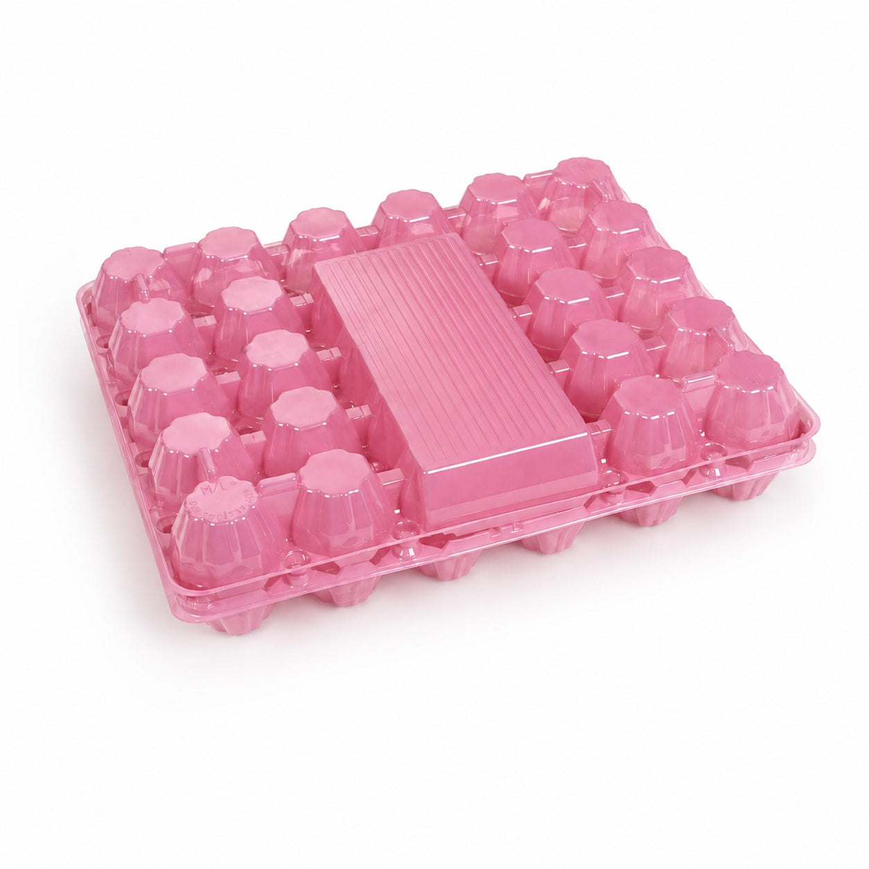 30 colored egg trays